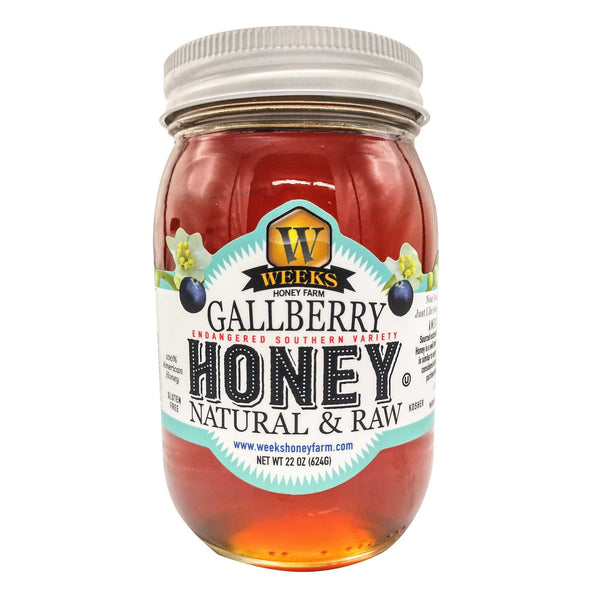 Our Best All-Natural Pure Raw Gallberry Honey - Premium Honey from Weeks Honey Farm - Just $7.99! Shop now at Weeks Naturals | Weeks Honey Farm