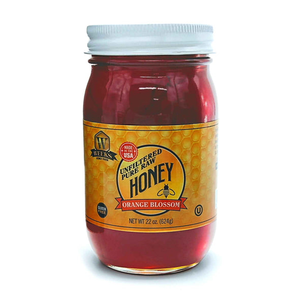 Our Best All-Natural Pure Raw Orange Blossom Honey - Honey - Only $11.99! Order now at Weeks Honey Farm