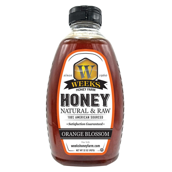 Our Best All-Natural Pure Raw Orange Blossom Honey - Premium Honey from Weeks Honey Farm - Just $11.99! Shop now at Weeks Naturals | Weeks Honey Farm