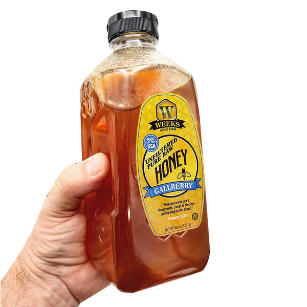 Our Best All-Natural Pure Raw Gallberry Honey - Honey - Only $7.99! Order now at Weeks Honey Farm