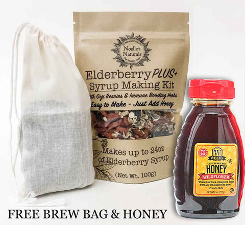 Weeks Naturals Elderberry Syrup Kit | Homeopathic | Immune Support | Organic Vitamins & Supplements from Weeks Honey Farm, Inc. http://www.WeeksHoneyFarm.com