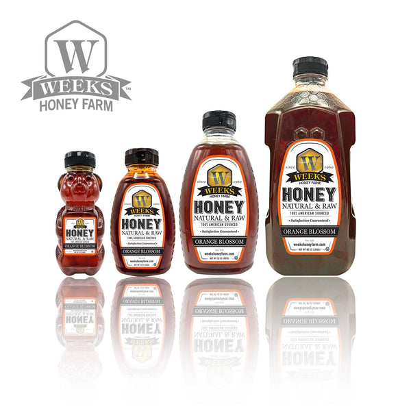 Our Best All-Natural Pure Raw Orange Blossom Honey - Premium Honey from Weeks Honey Farm - Just $11.99! Shop now at Weeks Naturals | Weeks Honey Farm