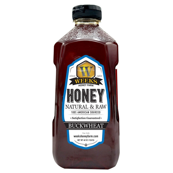 Our Best All-Natural Pure Raw Buckwheat Honey - Premium Honey from Weeks Honey Farm - Just $11.99! Shop now at Weeks Naturals | Weeks Honey Farm
