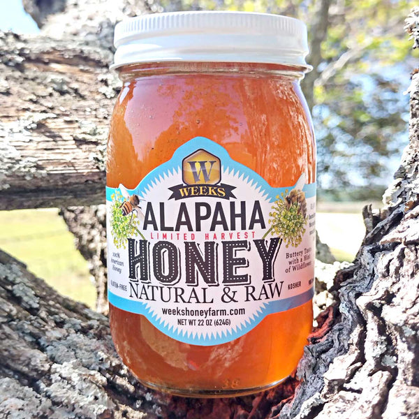 Weeks Limited Harvest Raw Alapaha Honey (Tupelo Blend)