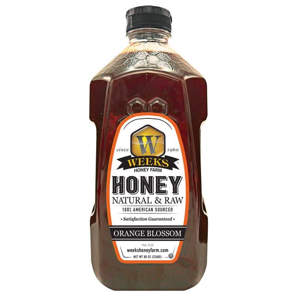 Our Best All-Natural Pure Raw Orange Blossom Honey - Honey - Only $11.99! Order now at Weeks Honey Farm