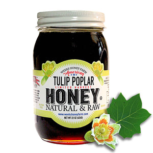 Our Best Naturally Dark Raw Tulip Poplar Honey - Premium Honey from Weeks Honey Farm - Just $19.99! Shop now at Weeks Naturals | Weeks Honey Farm