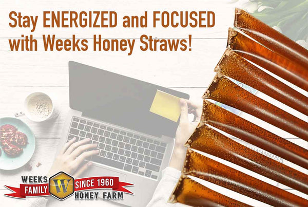 Stay focued and energized with Orange Blossom Honey from Weeks Honey Farm. This super-sweet honey is perfect as a table honey or used in recipes, or workouts as a Superfood. Orange Blossom honey has qualities that are desired by chefs, hot tea drinkers, athletes, and craft brewers.  All-natural raw honey has all the associated health benefits great American honey is known for. Harvested from Florida and California Georgia, USA. No additives or fillers.