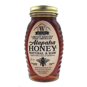 Weeks Vintage Glass Alapaha Honey; 12 Ounce - Honey - Only $12.99! Order now at Weeks Honey Farm