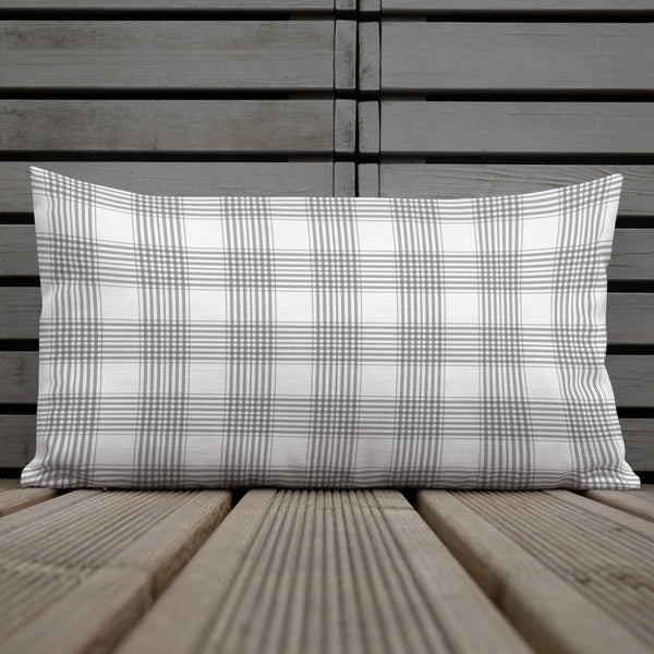 White Lilac and Tartan | Premium Pillow - Premium Home & Garden from Weeks Naturals | Weeks Honey Farm - Just $25.00! Shop now at Weeks Naturals | Weeks Honey Farm