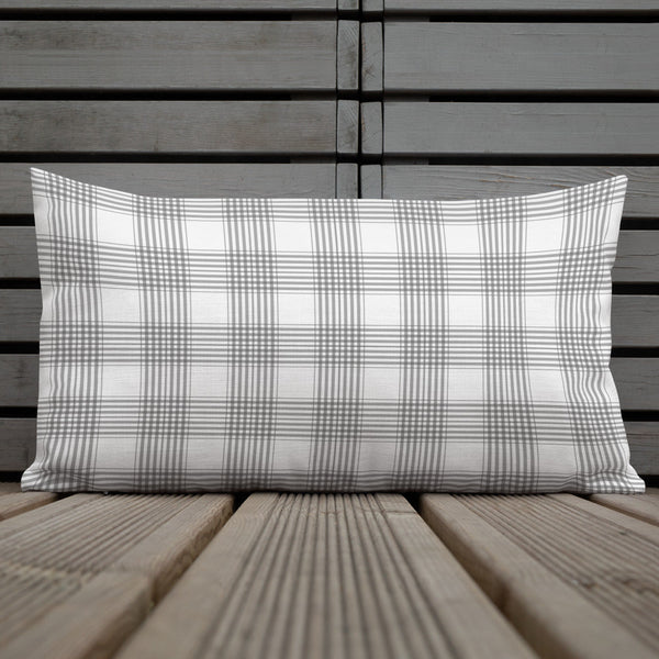 White Lilac and Tartan | Premium Pillow - Home & Garden - Only $25! Order now at Weeks Honey Farm