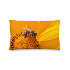 Serene Honey Bee with Tartan | Premium Pillow - Premium Home & Garden from Weeks Naturals | Weeks Honey Farm - Just $25.00! Shop now at Weeks Naturals | Weeks Honey Farm