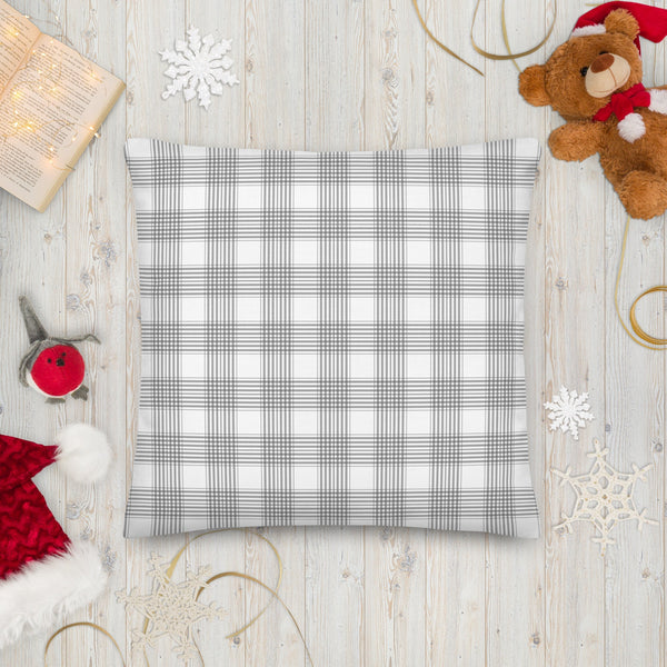 White Lilac and Tartan | Premium Pillow - Premium Home & Garden from Weeks Naturals | Weeks Honey Farm - Just $25.00! Shop now at Weeks Naturals | Weeks Honey Farm