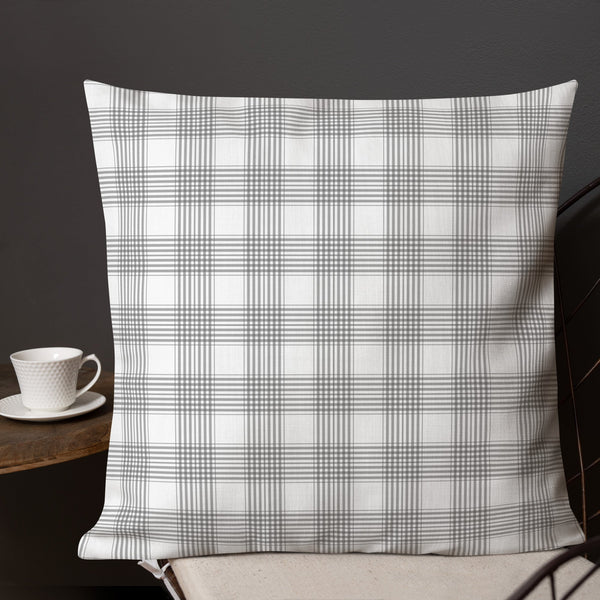 White Lilac and Tartan | Premium Pillow - Home & Garden - Only $25! Order now at Weeks Honey Farm