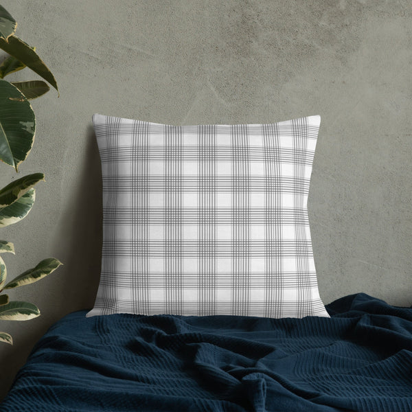 White Lilac and Tartan | Premium Pillow - Premium Home & Garden from Weeks Naturals | Weeks Honey Farm - Just $25.00! Shop now at Weeks Naturals | Weeks Honey Farm