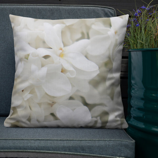 White Lilac and Tartan | Premium Pillow - Premium Home & Garden from Weeks Naturals | Weeks Honey Farm - Just $25.00! Shop now at Weeks Naturals | Weeks Honey Farm