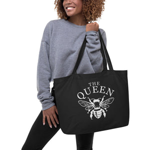 Large Stylish Queen Bee Organic Tote - Premium  from Weeks Honey Farm, Inc. - Just $29.99! Shop now at Weeks Naturals | Weeks Honey Farm