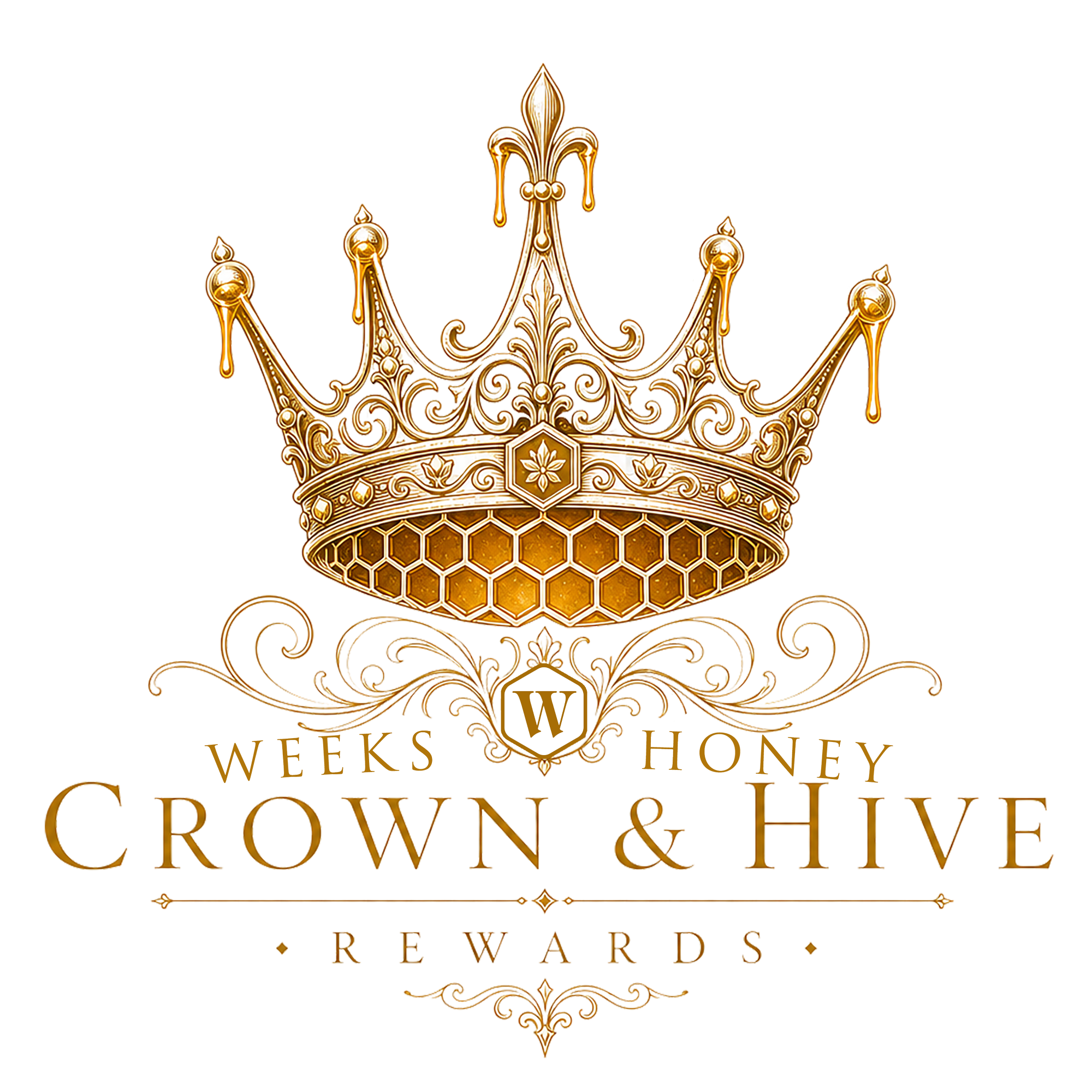 Weeks Honey Farm — Crown & Hive Rewards Emblem